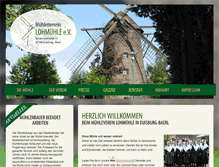 Tablet Screenshot of muehlenverein-lohmuehle.de